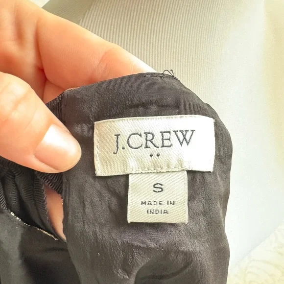 J. Crew Black and Gold Checkered Blouse - Picture 5 of 5